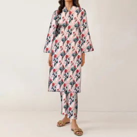 2PC- Unstitched Digital Printed Linen Suit PW9488