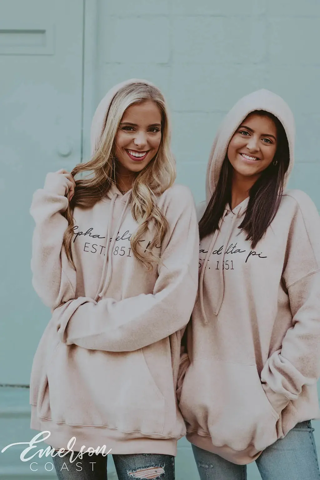 Alpha Delta Pi Sueded Hoodie