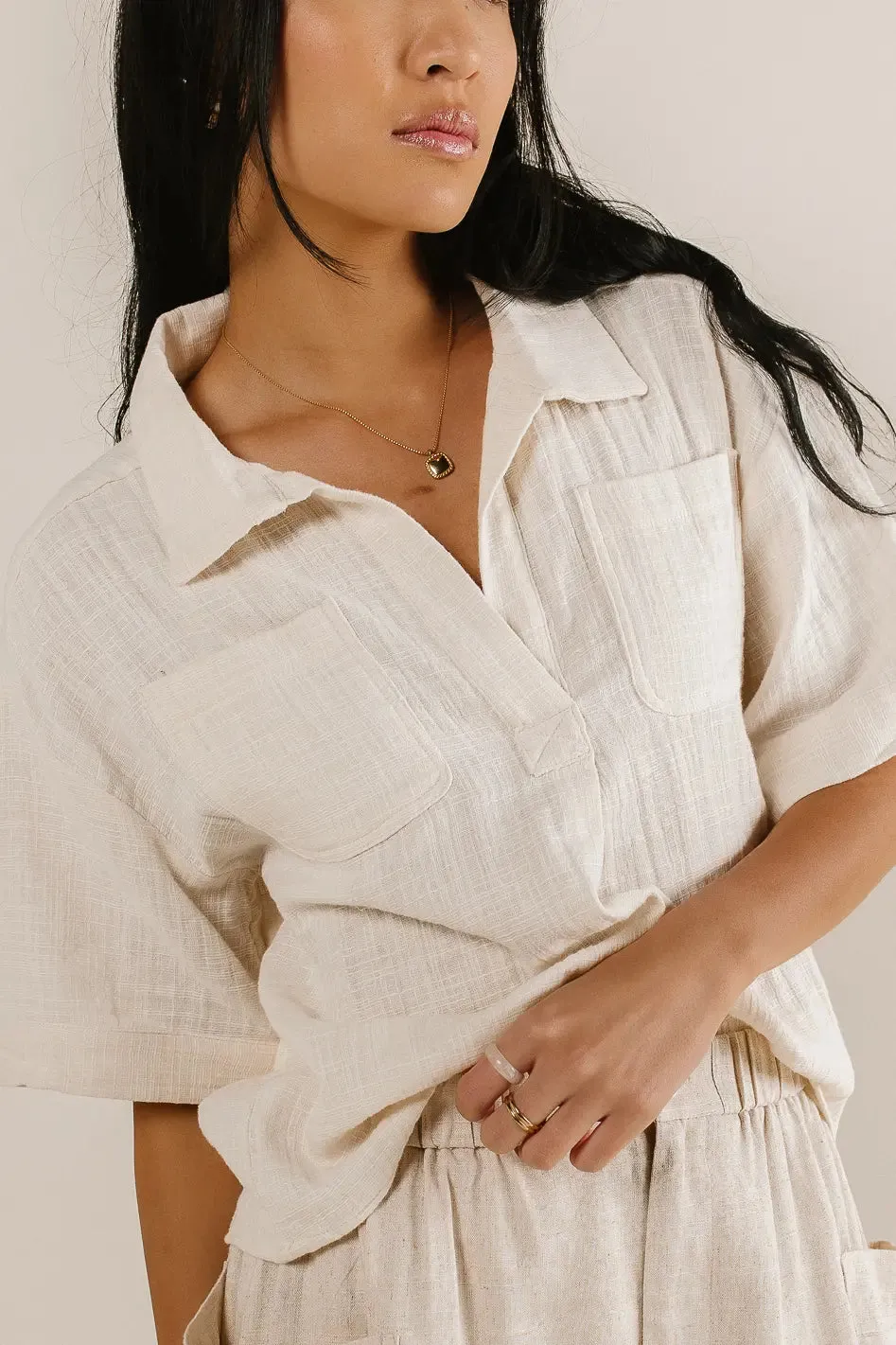 Alyssa Top in Cream - FINAL SALE