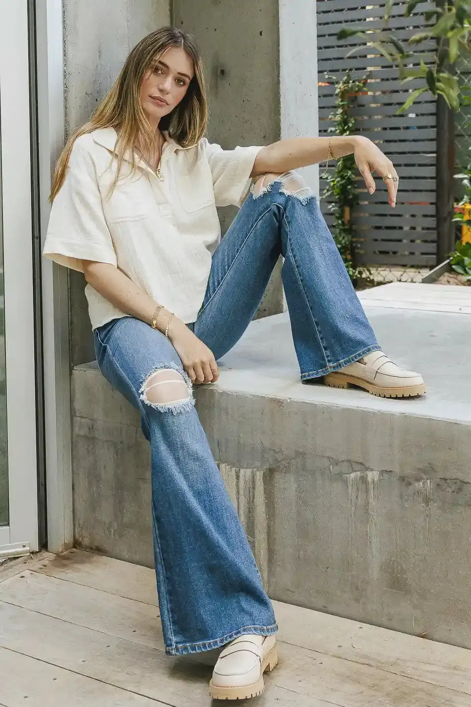 Alyssa Top in Cream - FINAL SALE
