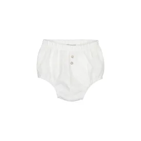 Analogie By Lil Legs White Linen Bloomers