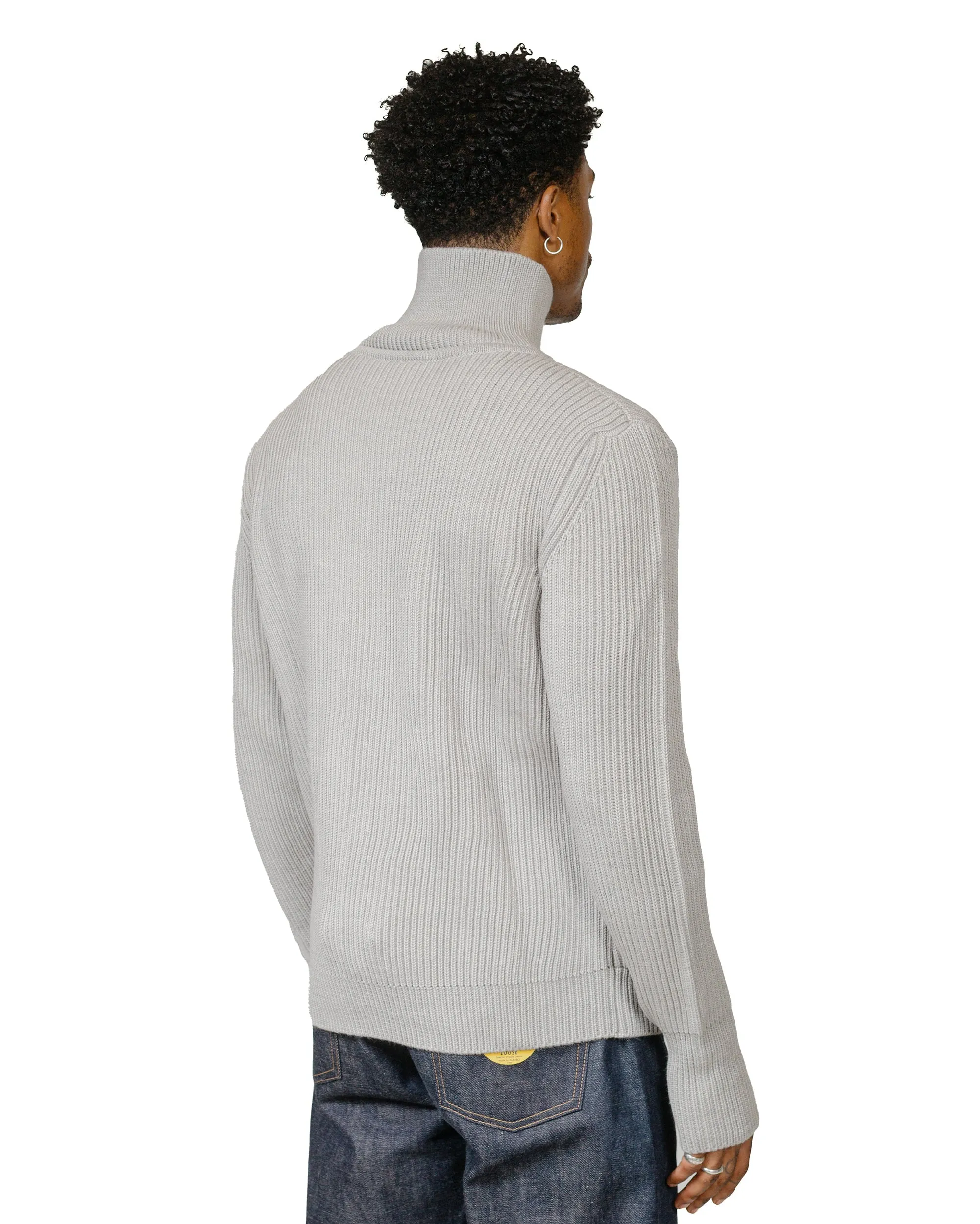 Andersen-Andersen Navy Full-Zip Pockets Light Grey