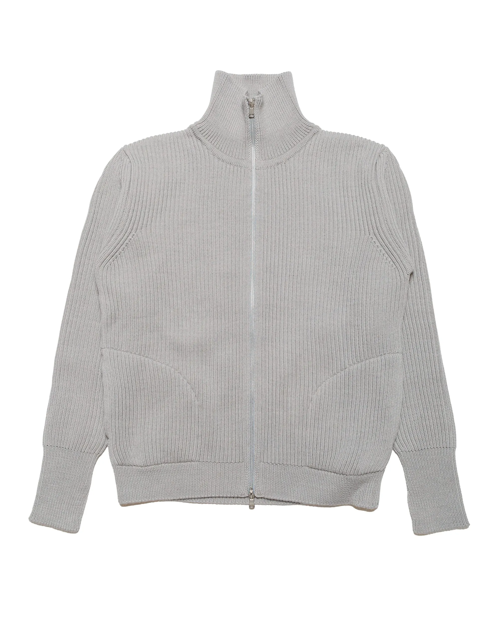 Andersen-Andersen Navy Full-Zip Pockets Light Grey