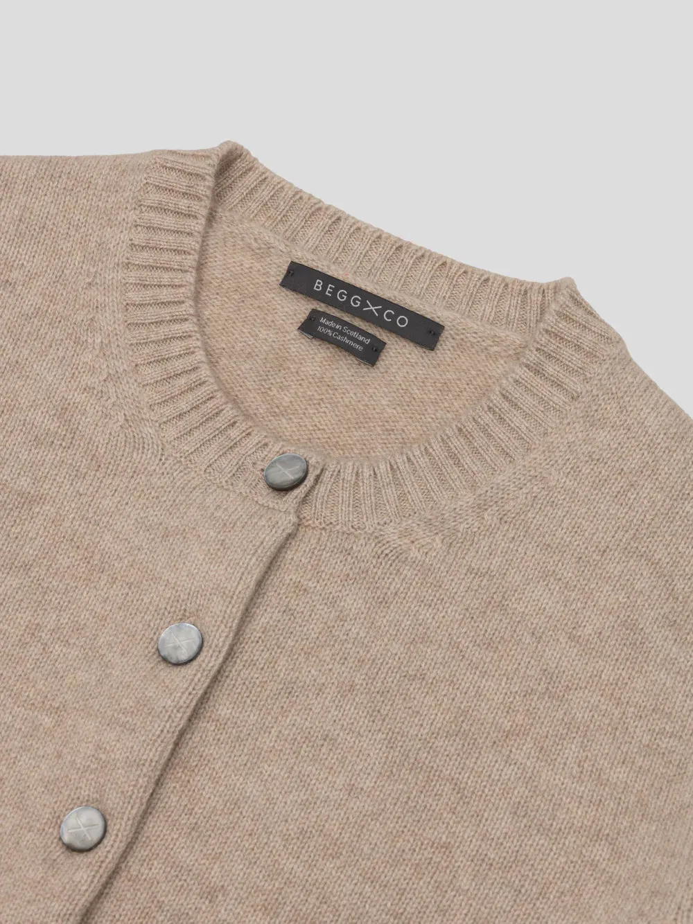 Begg x Co Hepburn Cardigan Dark Medium Dyed