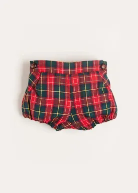 Belgravia Tartan Bloomers in Red (3mths-2yrs)