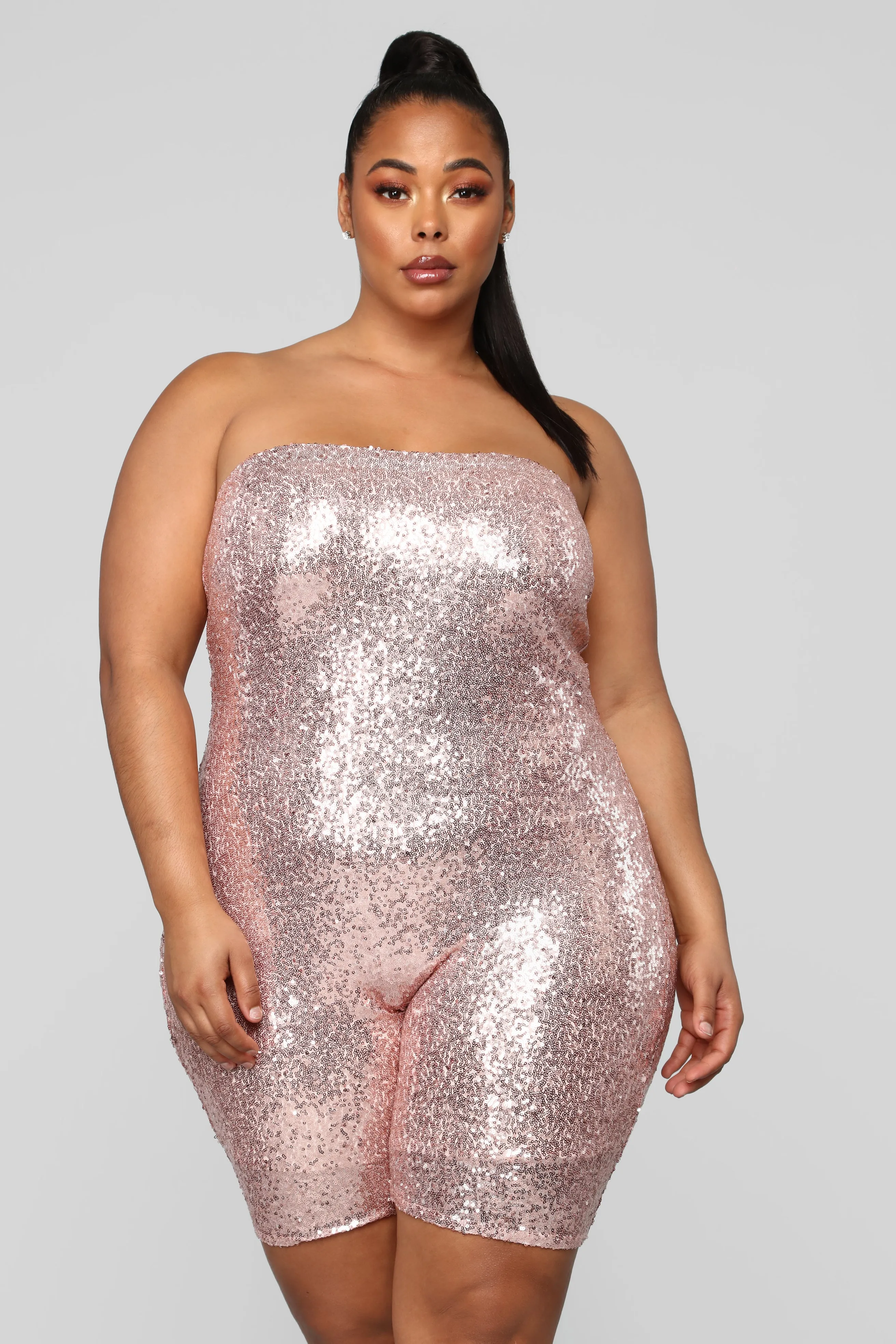 Birthday Bash Sequin Romper - Pink
