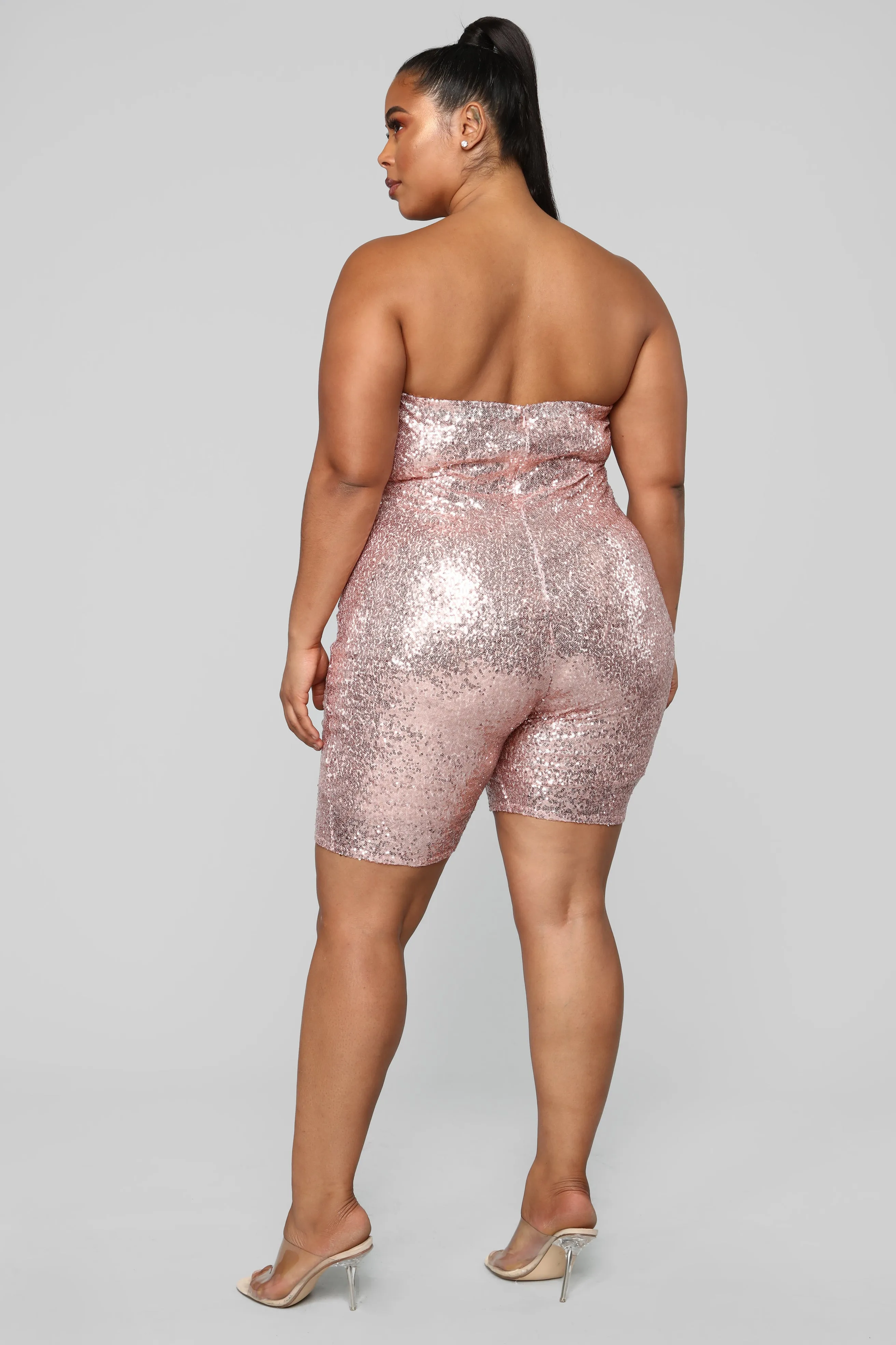 Birthday Bash Sequin Romper - Pink