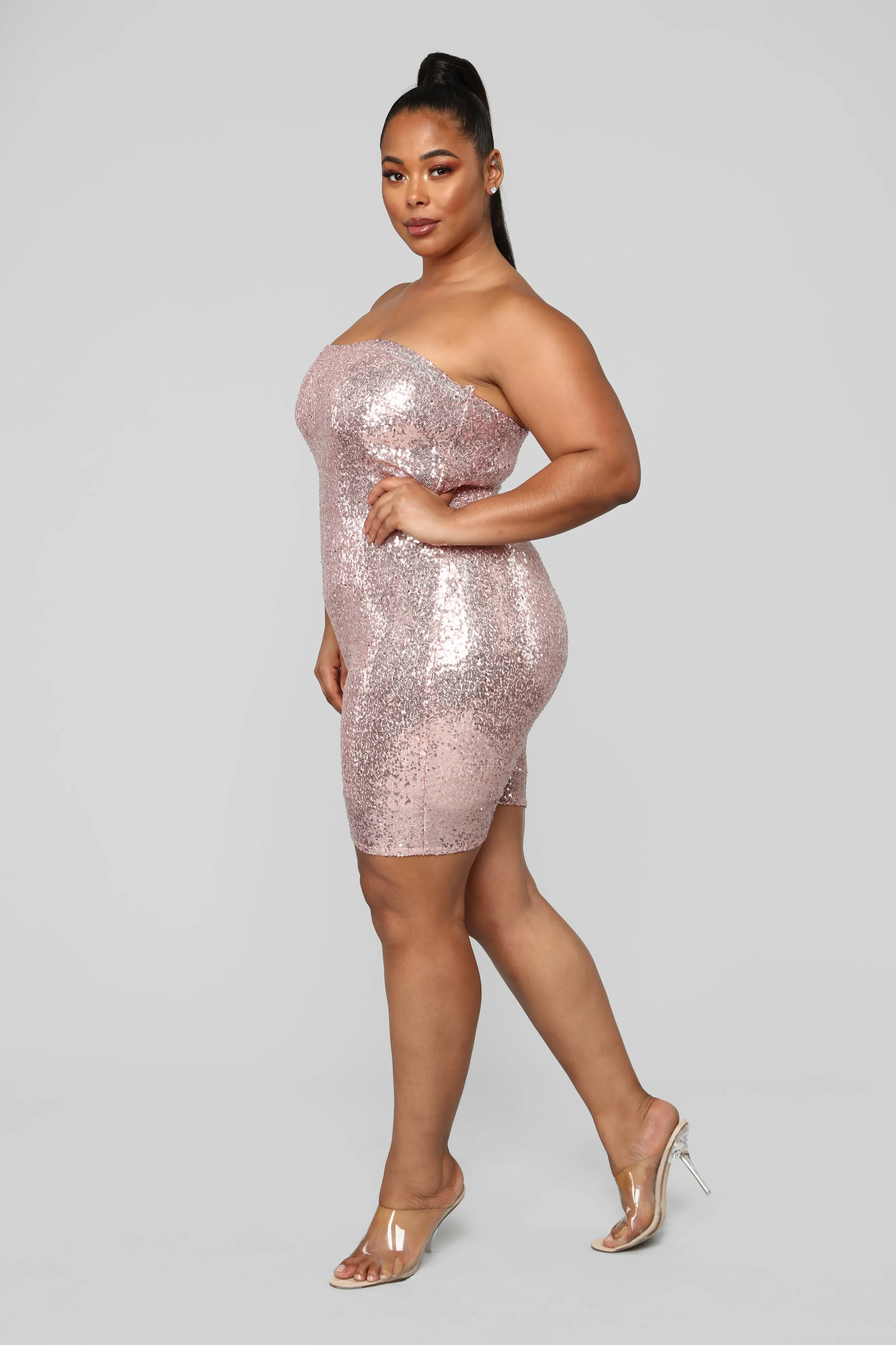 Birthday Bash Sequin Romper - Pink
