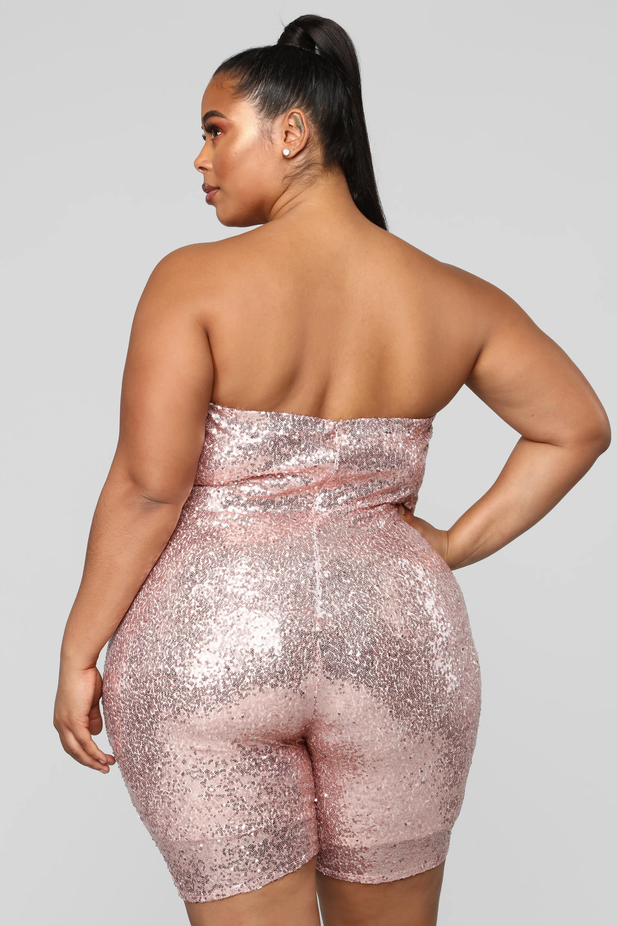 Birthday Bash Sequin Romper - Pink