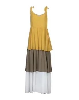 Blugirl Blumarine Women Long dress Ochre 8 UK