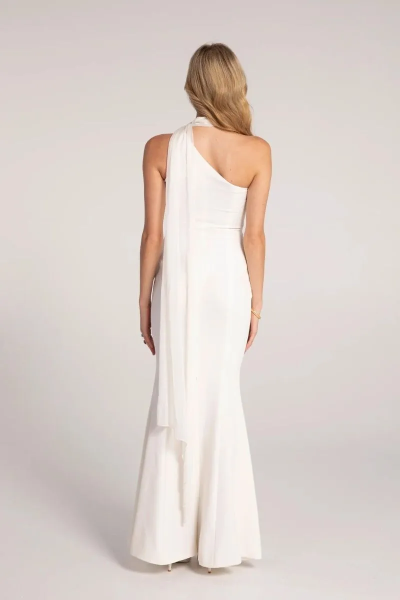 BRIELLE SILK WHITE GOWN