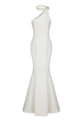BRIELLE SILK WHITE GOWN