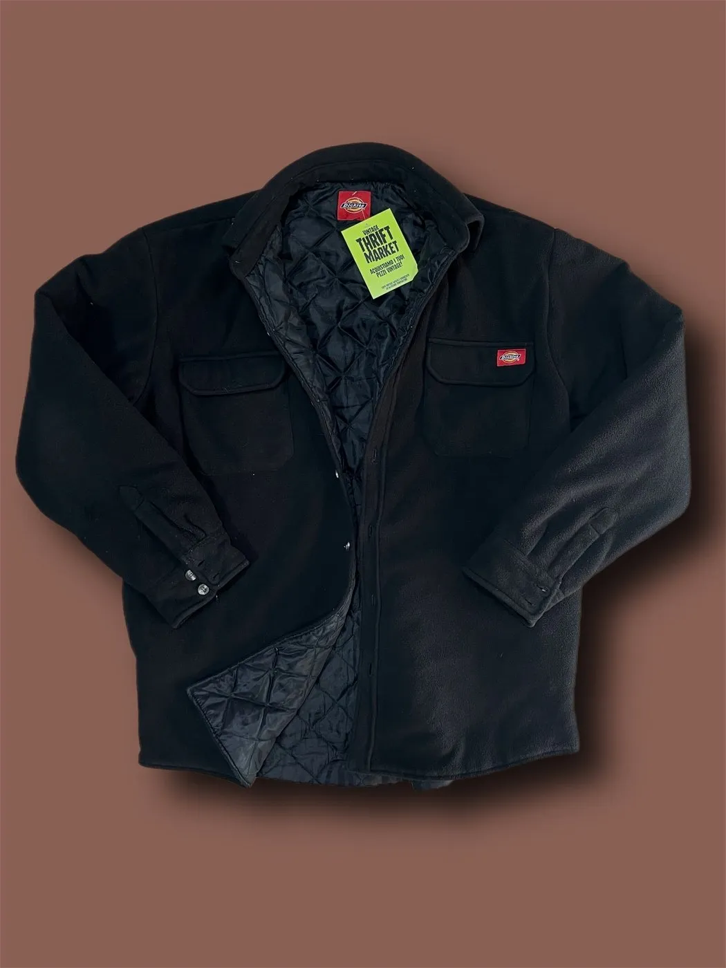 Camicione Pile imbottito giacca Dickies vintage tg XL