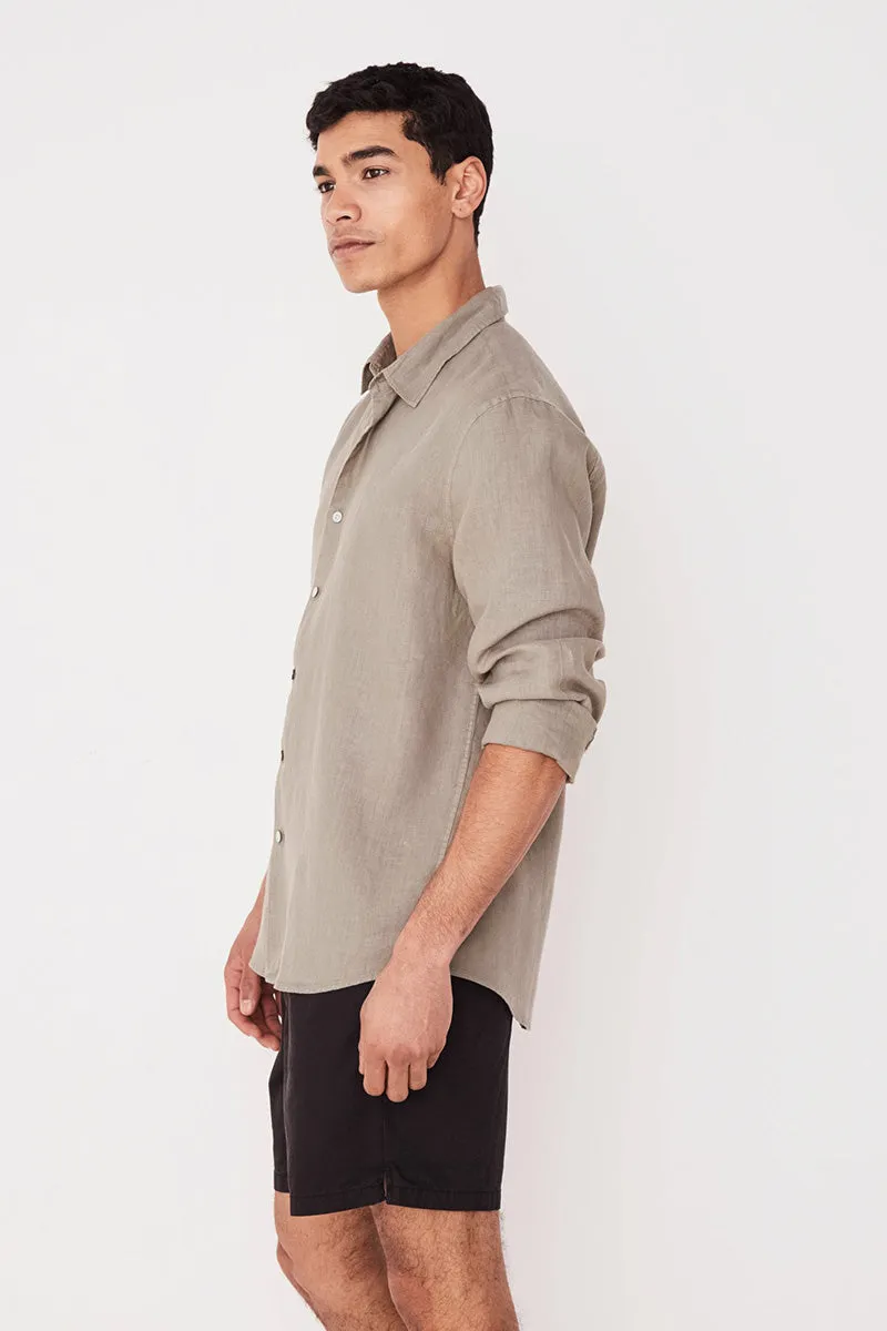 Casual Long Sleeve Shirt - Seagrass