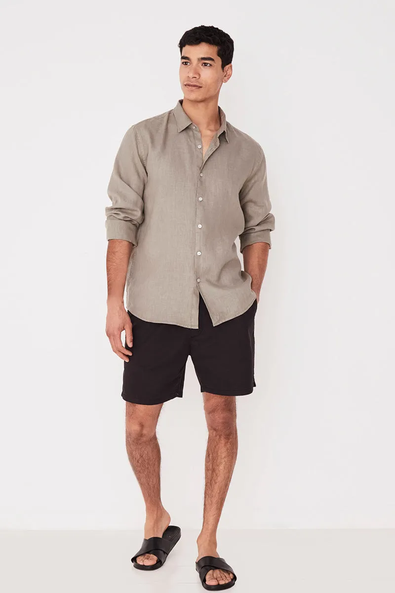 Casual Long Sleeve Shirt - Seagrass