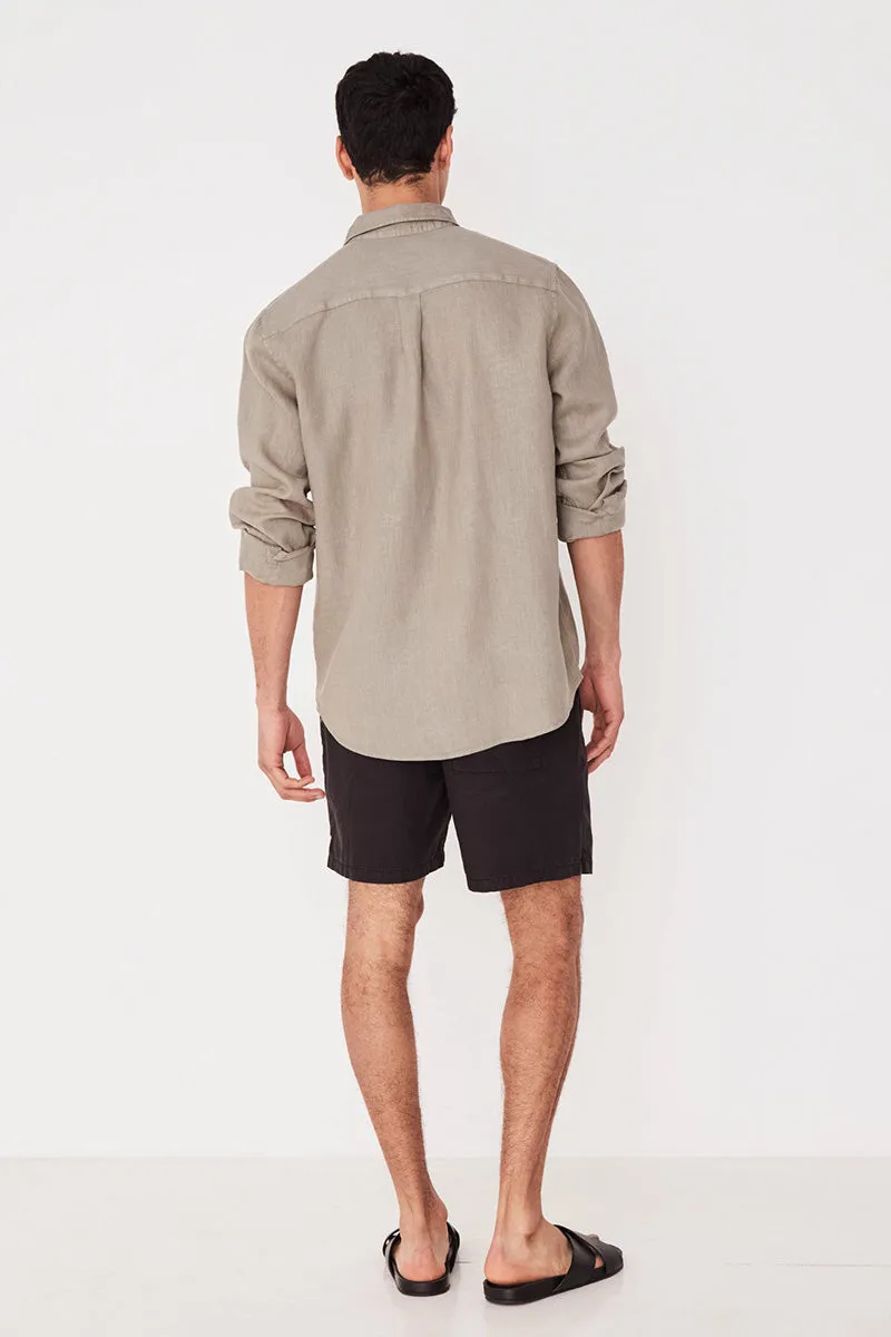 Casual Long Sleeve Shirt - Seagrass