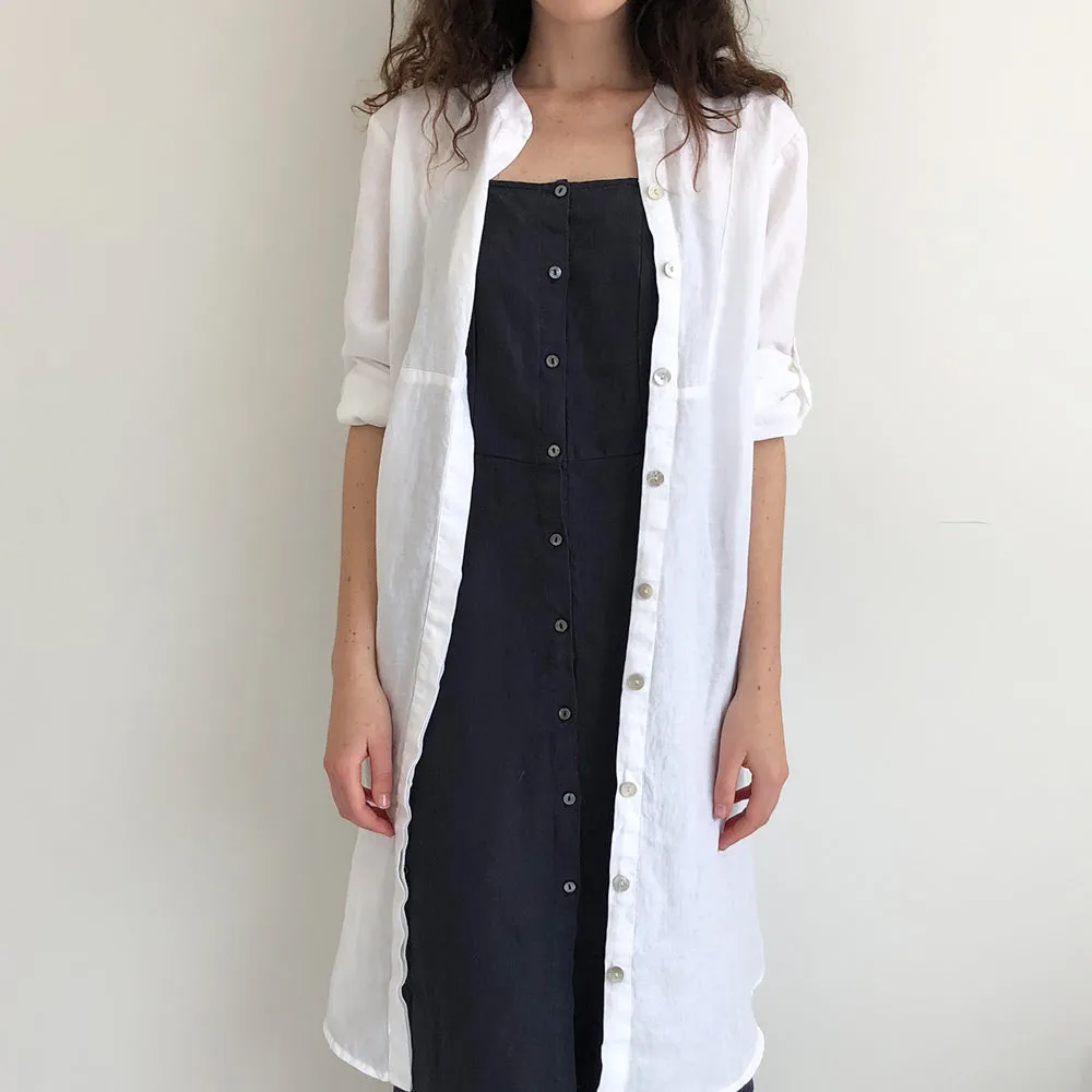 CLEARANCE: French Linen Shirt Dress