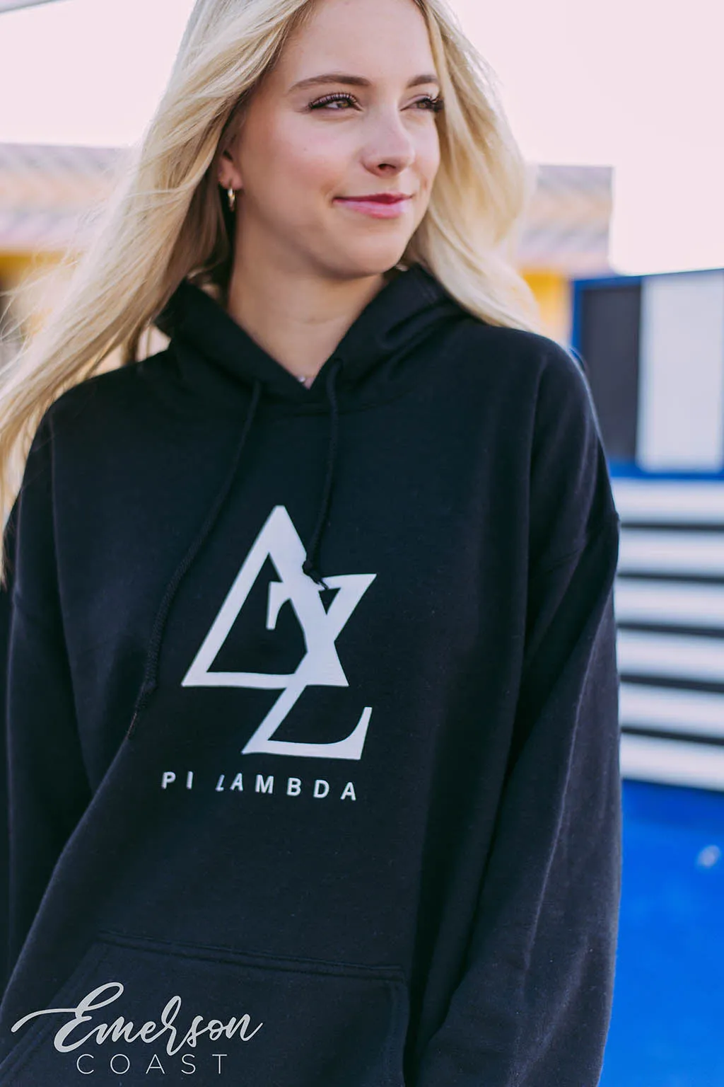 Delta Zeta Black Letter Hoodie