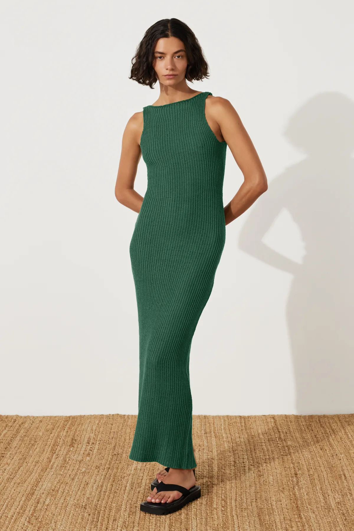 Emerald Crochet Dress