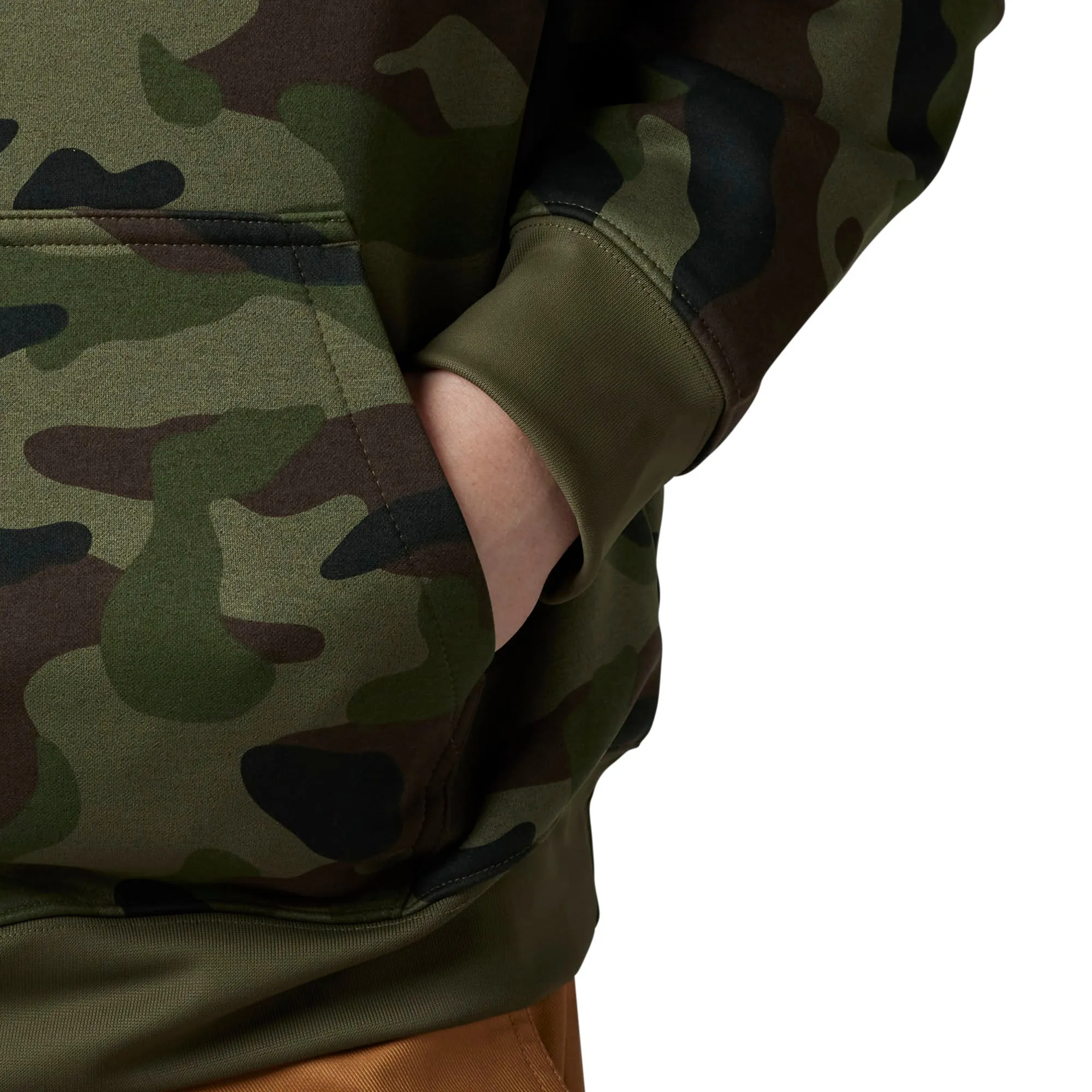 Fox Racing  Mens Vzns Camo Pullover Hoodie Sweatshirt Comfortable Warmth Green