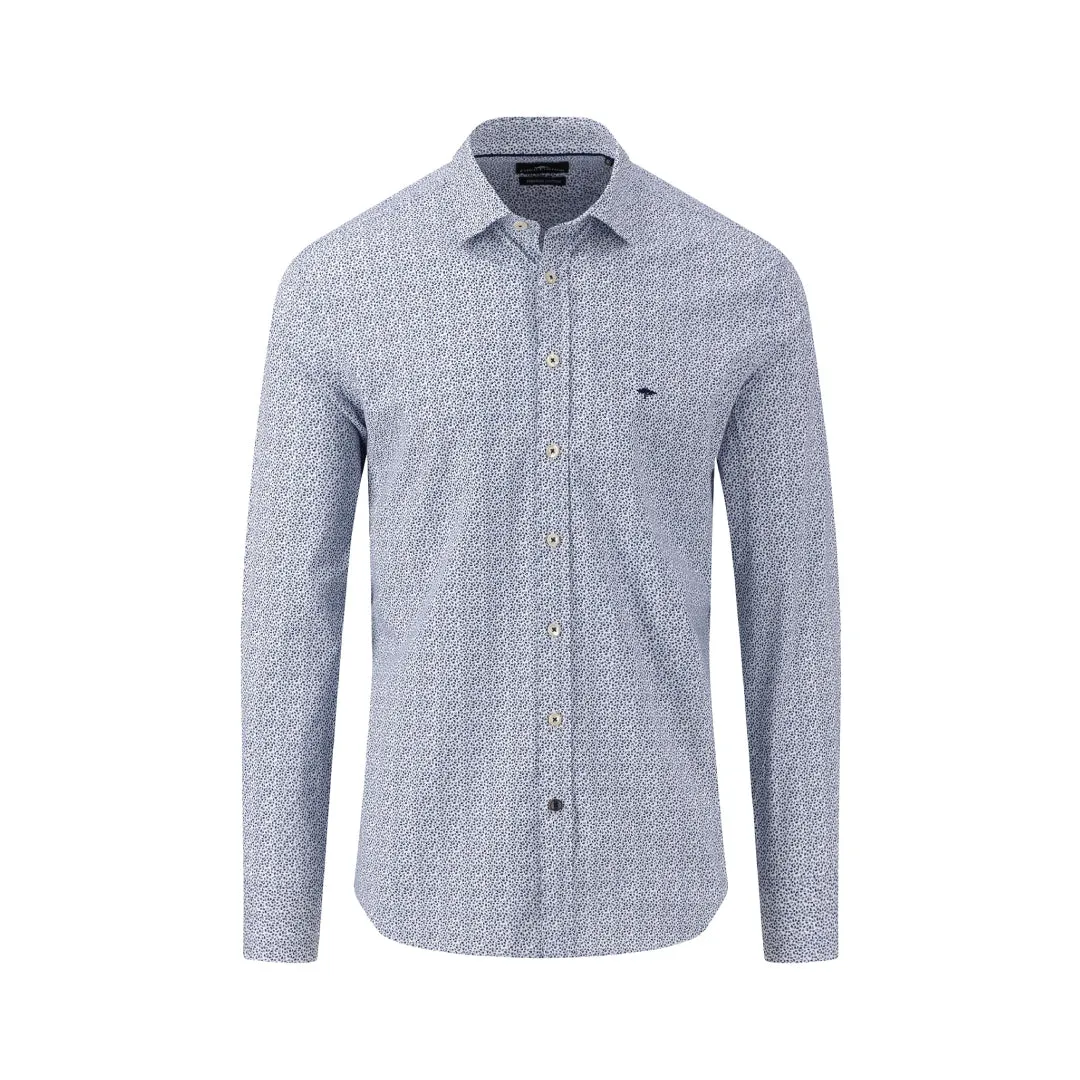 Fynch Hatton Cotton shirt with a kent collar