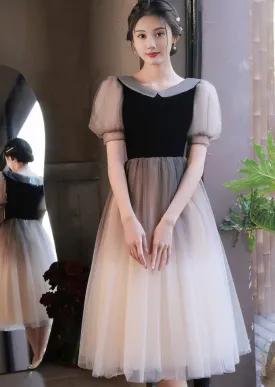 GRADIENT SWITCHING DRESS