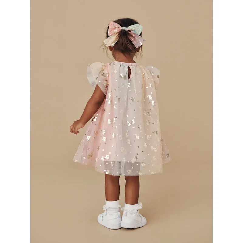 Huxbaby Angel Bear Flutter Sleeve Dress