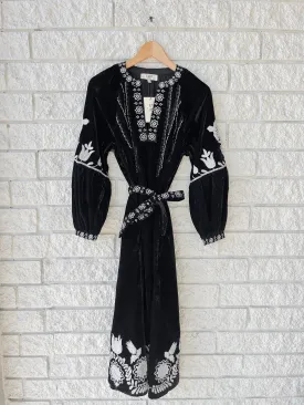 Irene Embroidery Pintucked Dress
