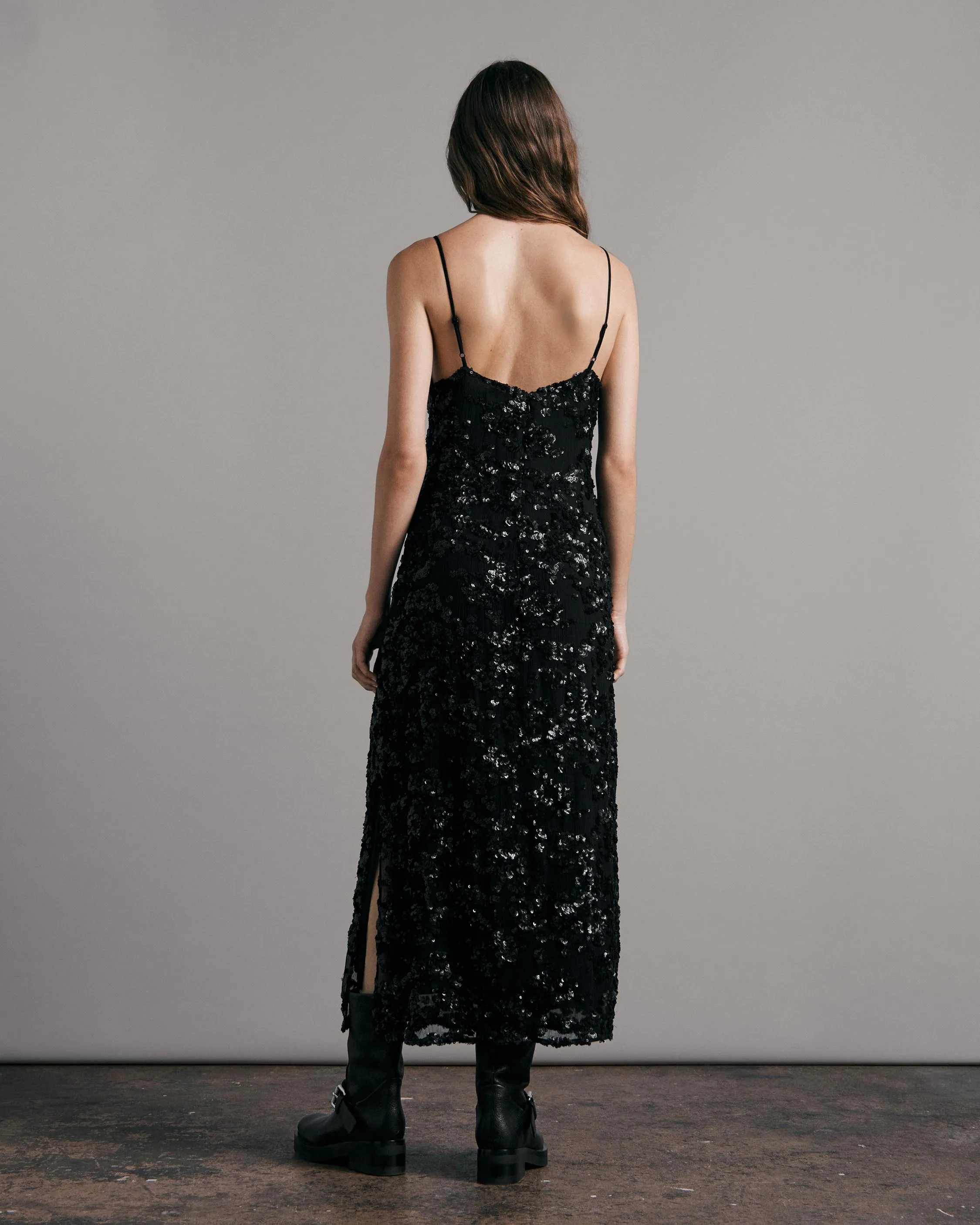 Joelene Sequin Slip Dress