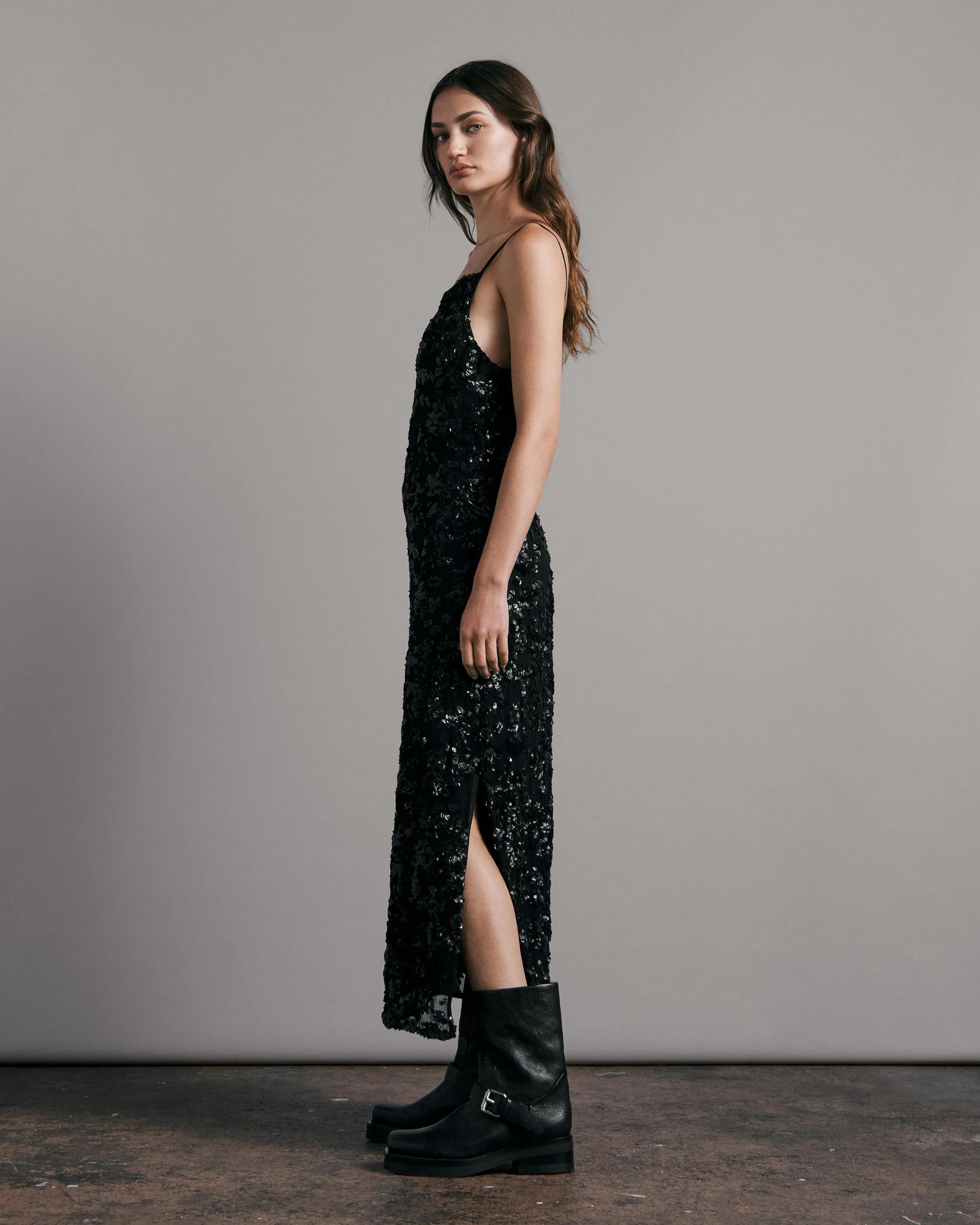 Joelene Sequin Slip Dress