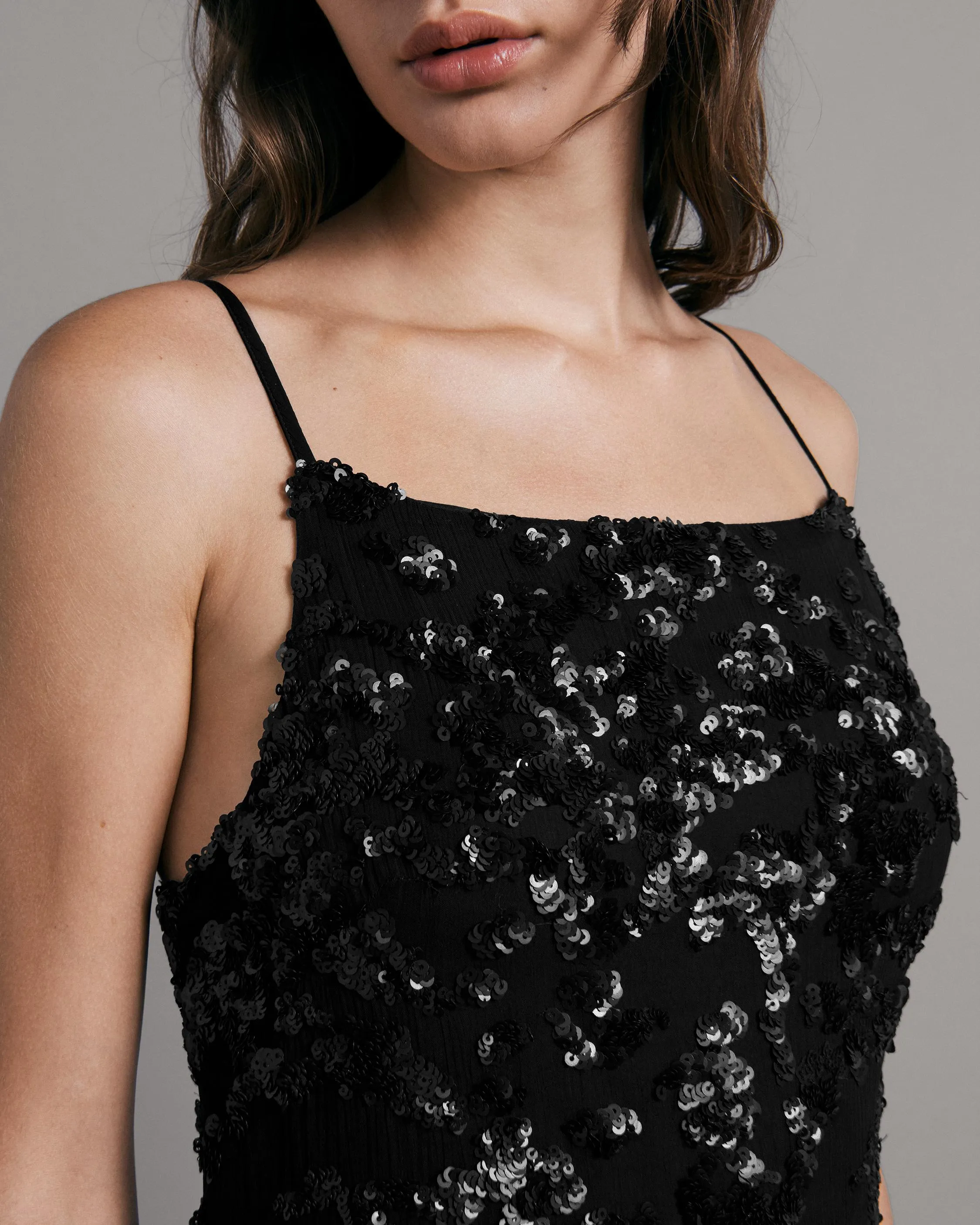 Joelene Sequin Slip Dress