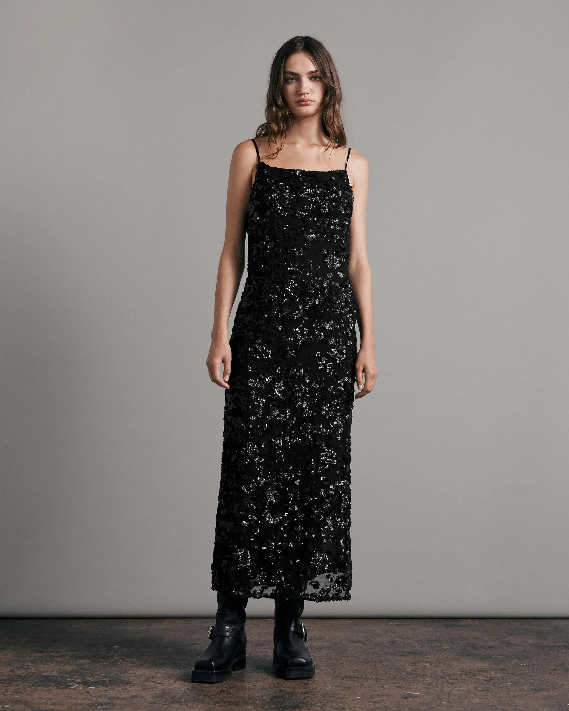 Joelene Sequin Slip Dress