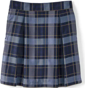 Lands' End School Uniform Girls Plaid Skort Top of Knee