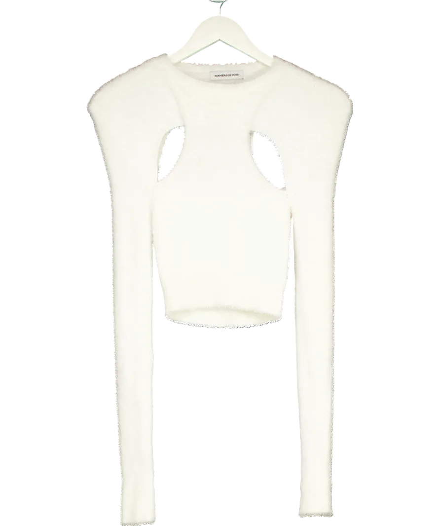 maniere de voir White Knitted Cardigan UK XS