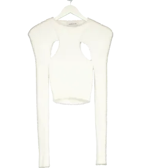 maniere de voir White Knitted Cardigan UK XS