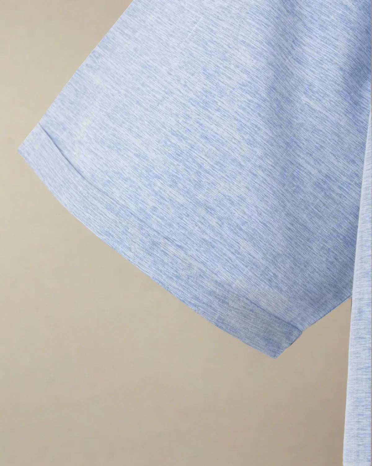 Men Short Sleeve Blue Linen Shirt