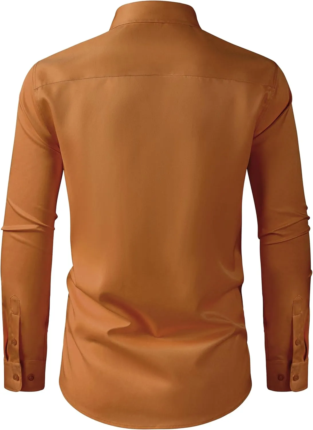 Mens Dress Shirts Long Sleeve Collared Shirt Wrinkle Resistant Formal Shirts Business Casual Button Down Shirt