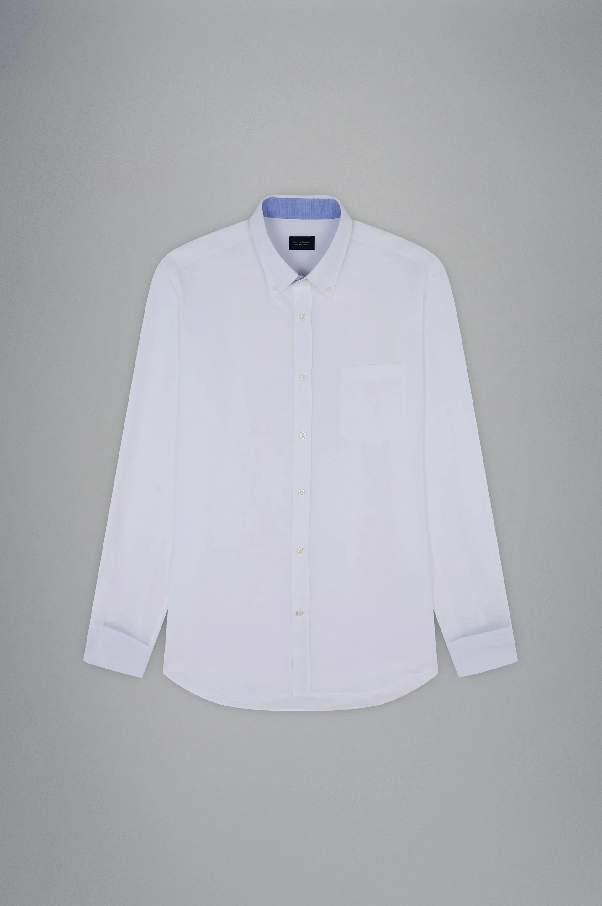 Paul & Shark Linen and Cotton Shirt | White