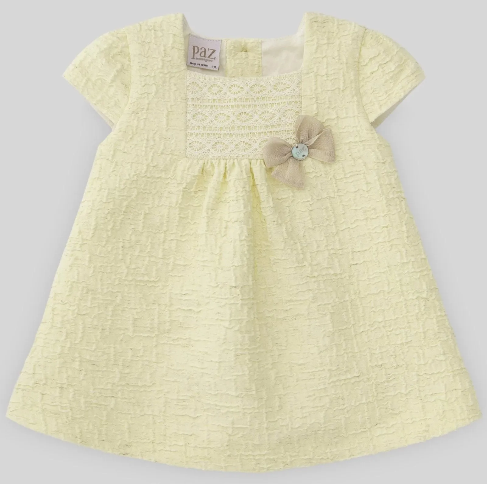 Paz Rodriguez Baby Girls Yellow ALALA Woven Dress