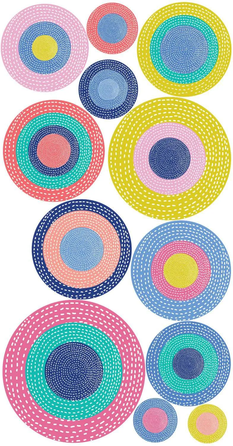 Polka Dot Wall Decals – Set of 12 – Precious Collection