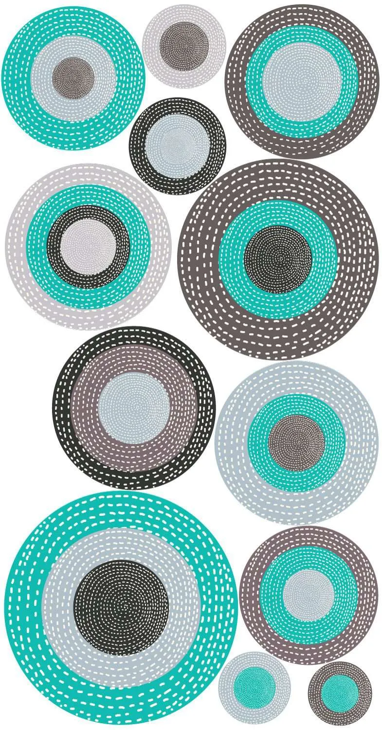 Polka Dot Wall Decals – Set of 12 – Serenity Collection
