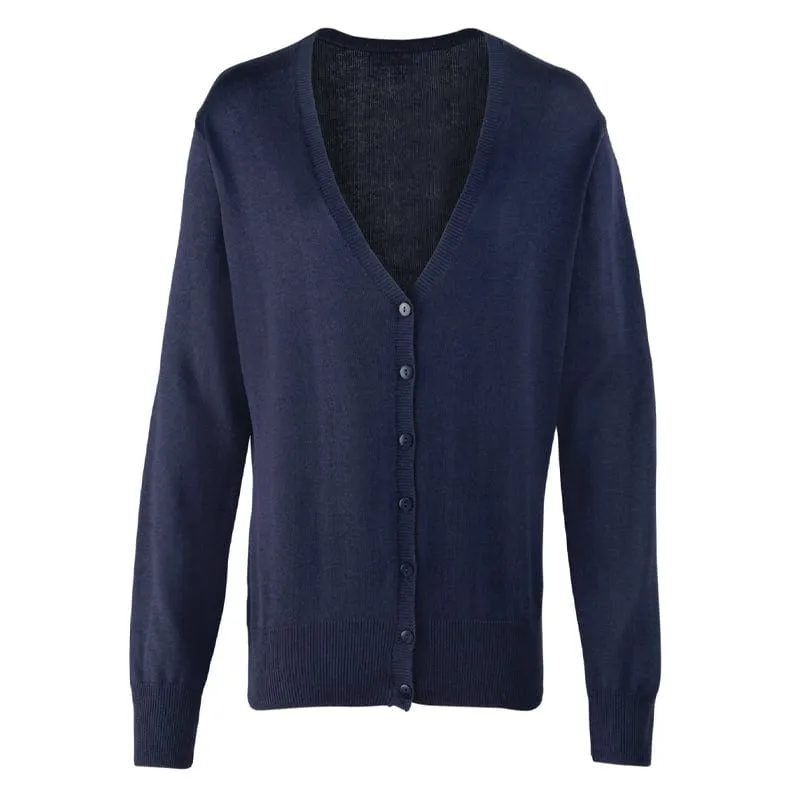 Premier Women's Button Knitted Cardigan PR697