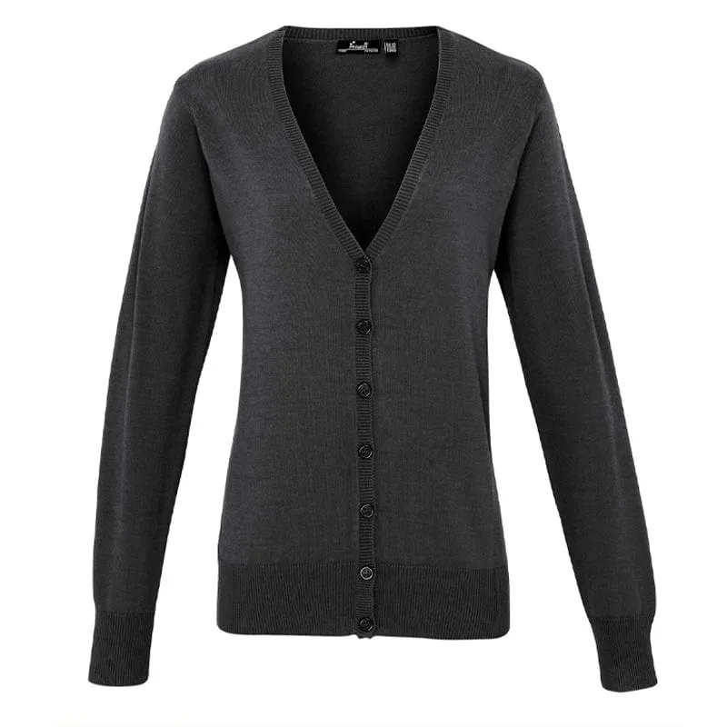 Premier Women's Button Knitted Cardigan PR697