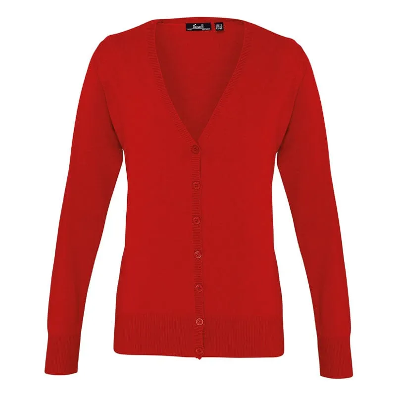 Premier Women's Button Knitted Cardigan PR697