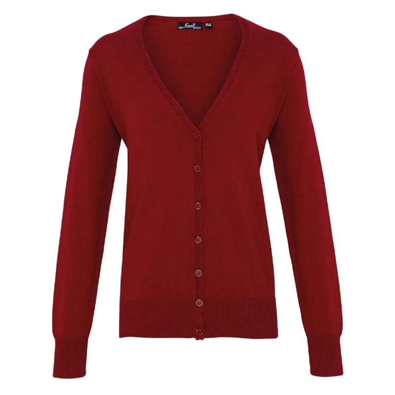 Premier Women's Button Knitted Cardigan PR697