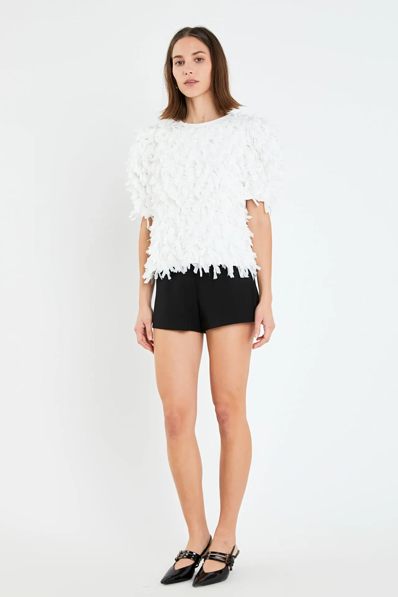 Premium Textured Ribbon Top