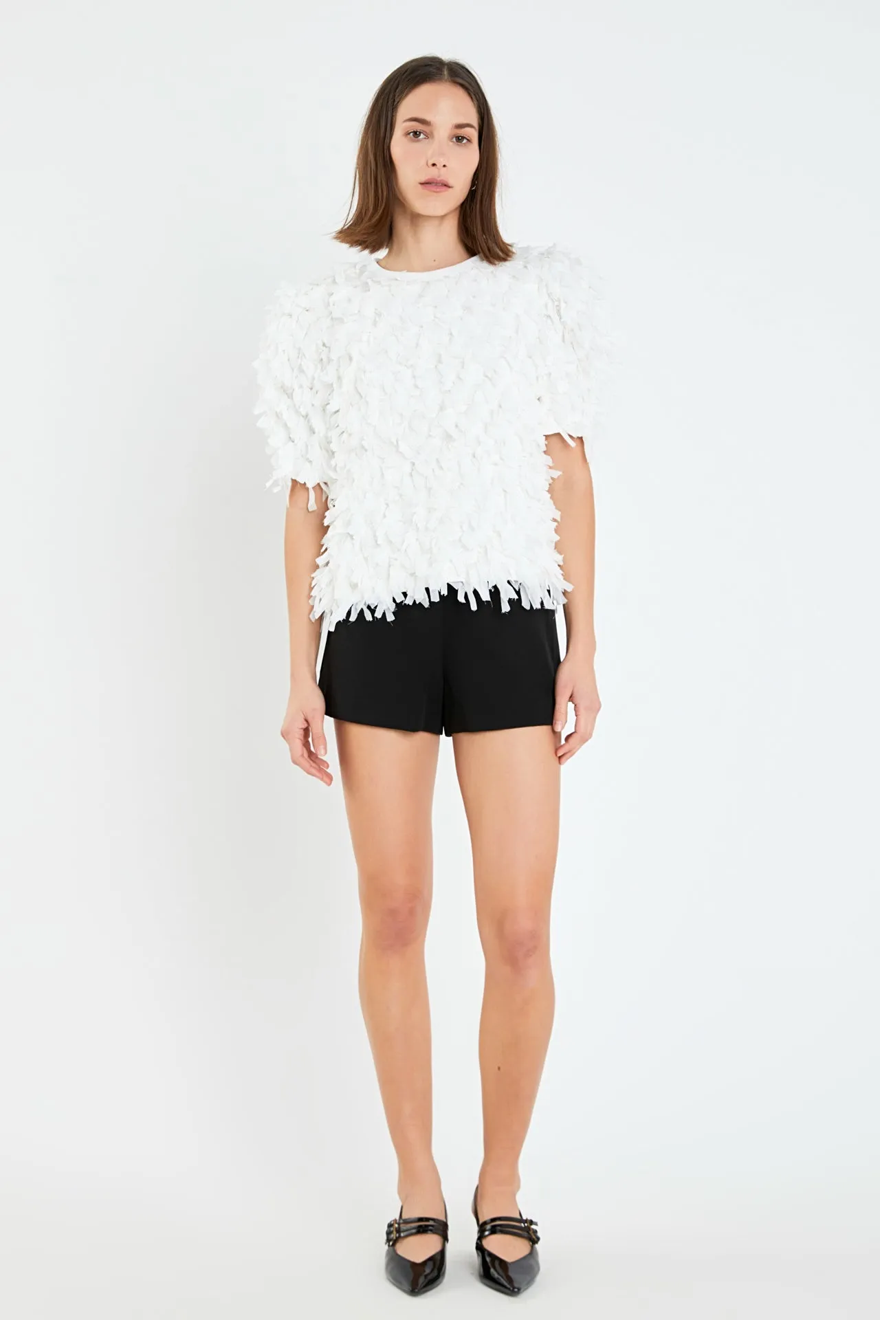 Premium Textured Ribbon Top