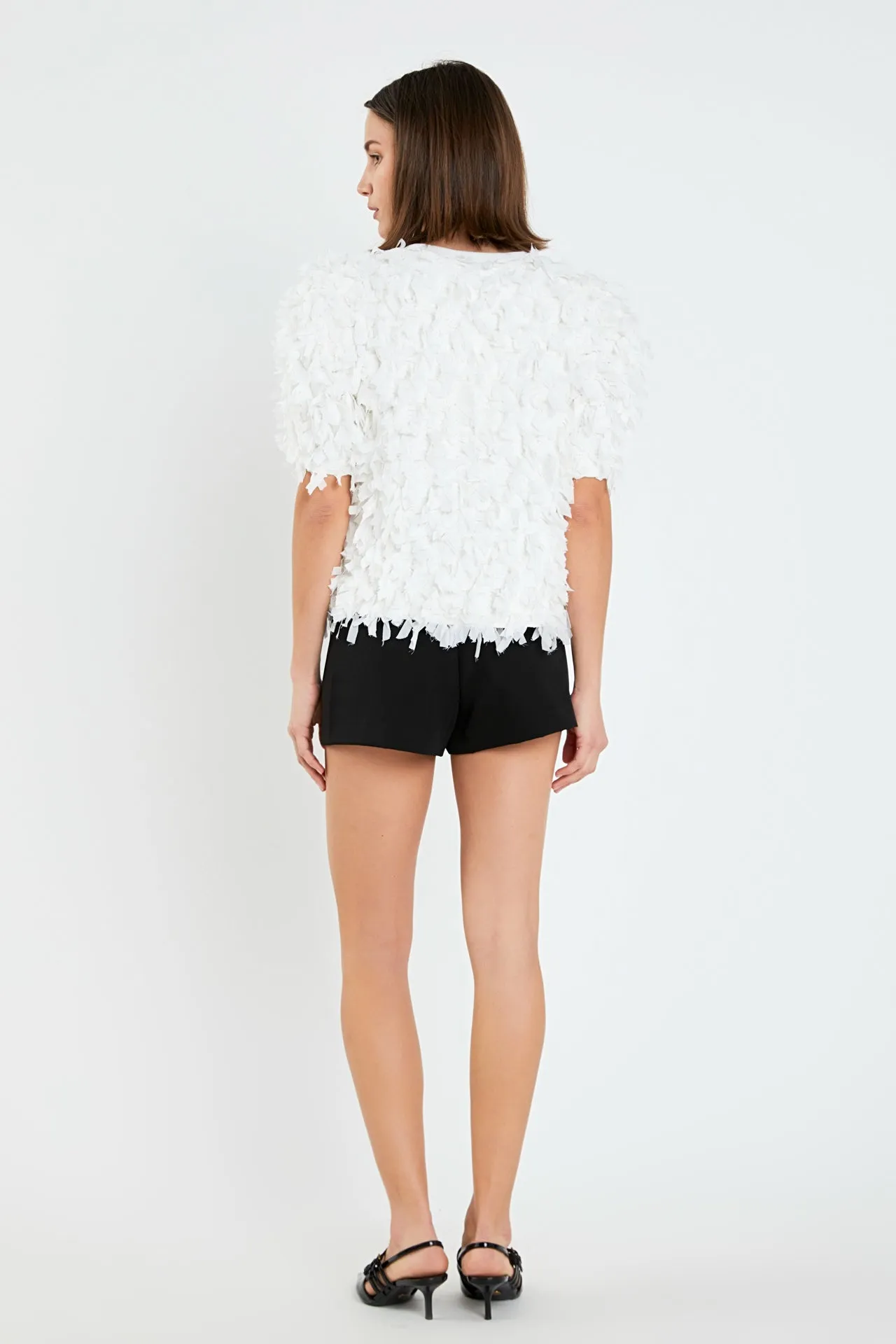 Premium Textured Ribbon Top