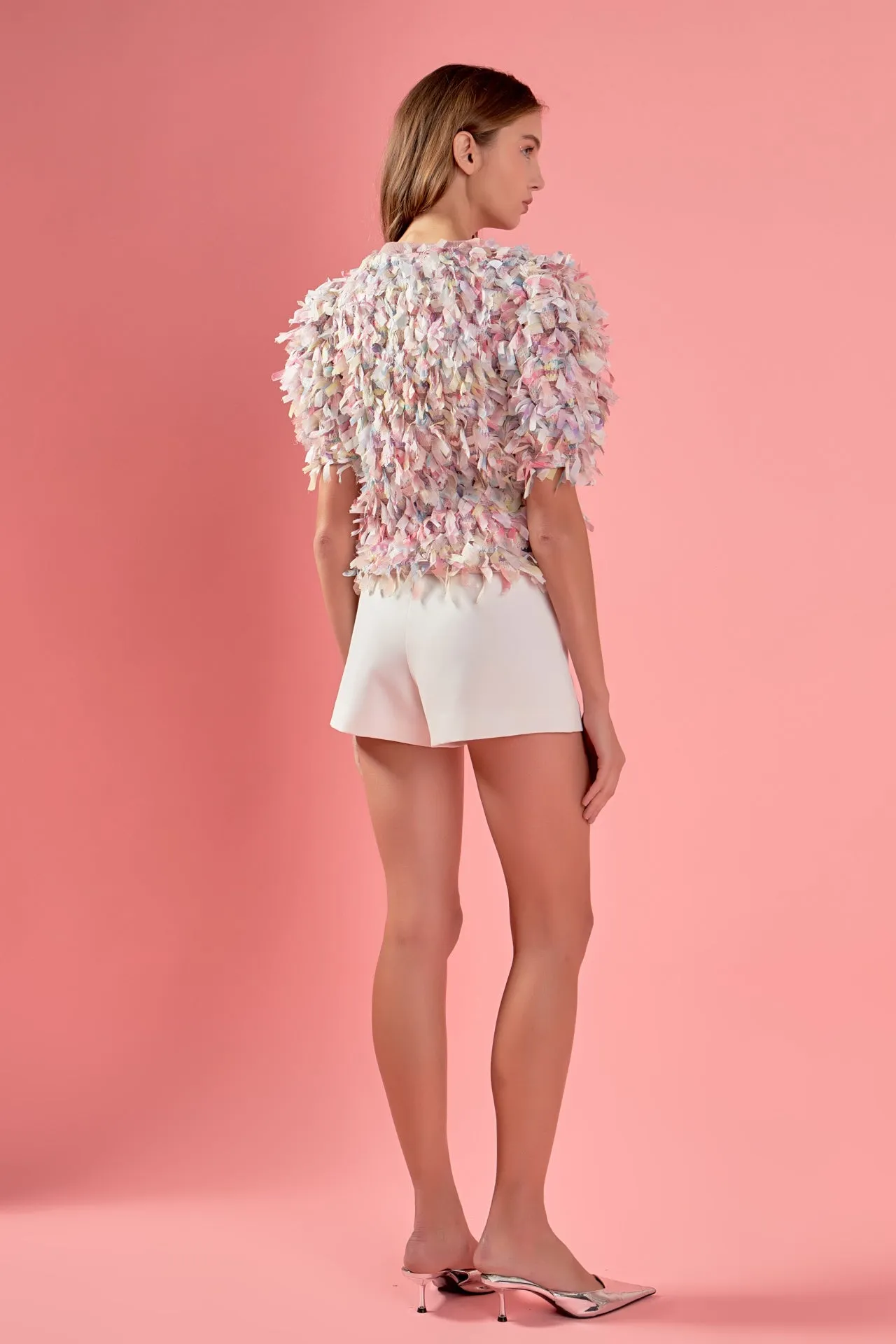 Premium Textured Ribbon Top