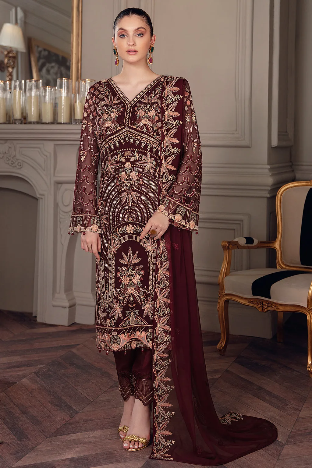 Ramsha Chevron Chiffon Collection Vol-5 – A-507